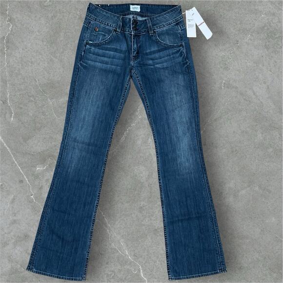 NWT Hudson Jeans Womens 29x34 Bootcut Flare Signature USA Made Low Rise 27 Tag - Picture 1 of 13